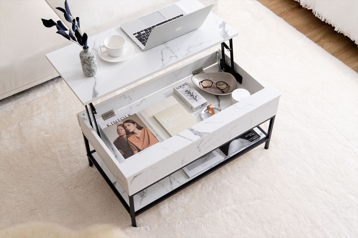 人気 【幅80cm】 昇降式センターテーブル