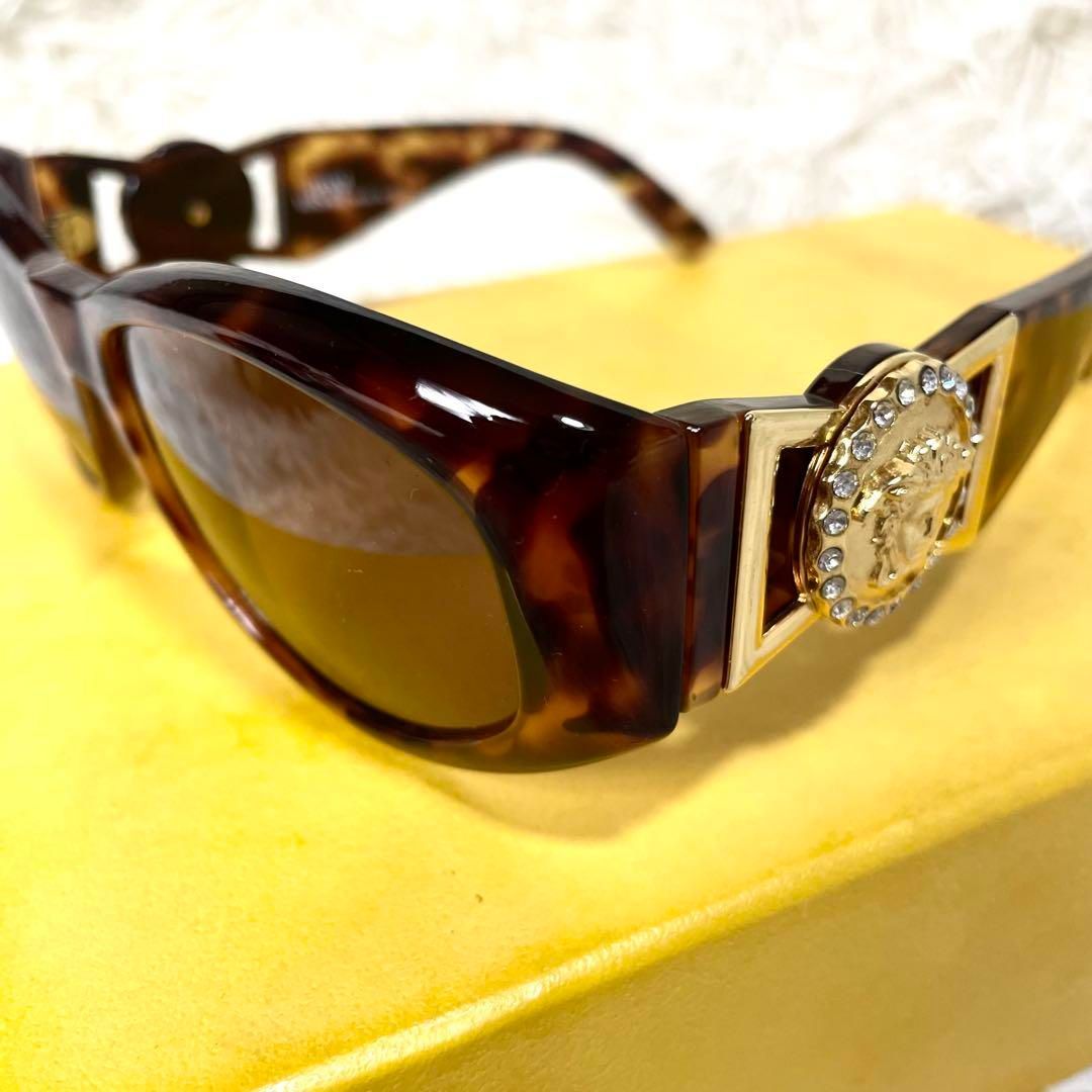 ヴェルサーチ VERSACE べっ甲 サングラス メデューサ ゴールド