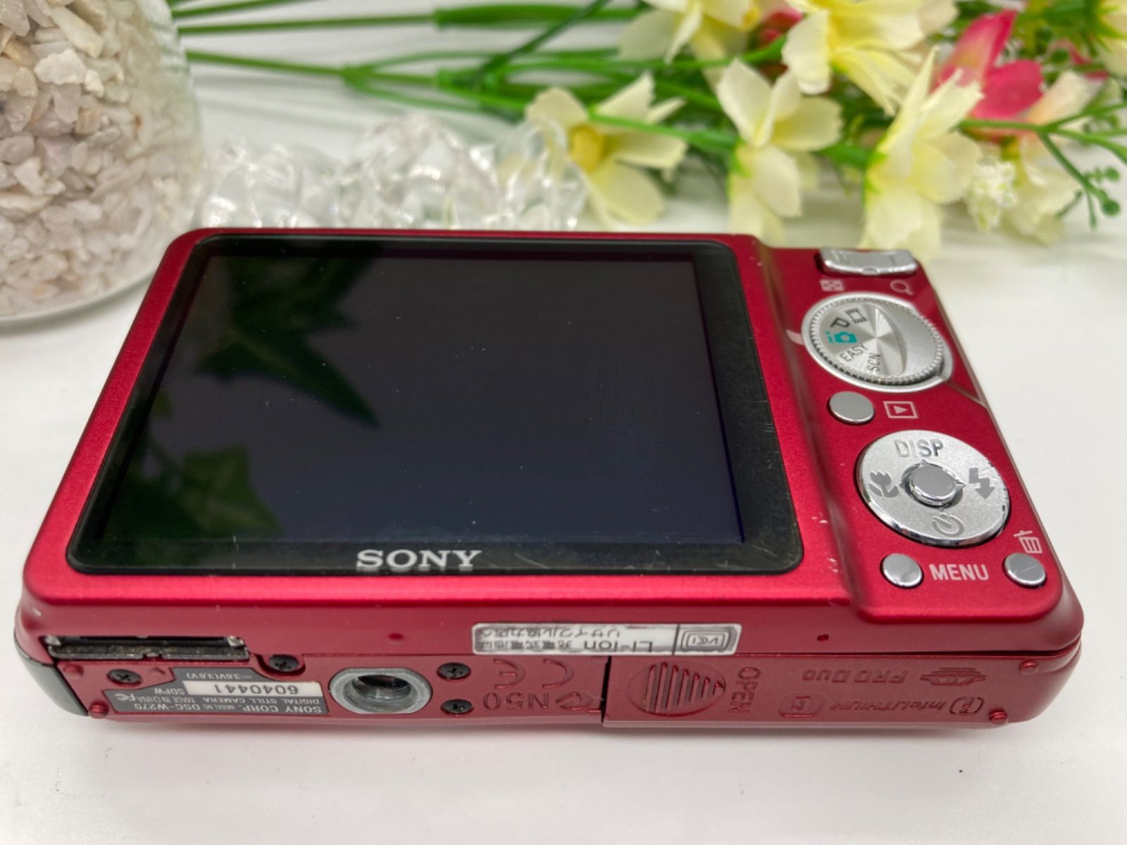 SONY Cyber-shot DSC-W270デジカメ デジタルカメラ レッド - メルカリ