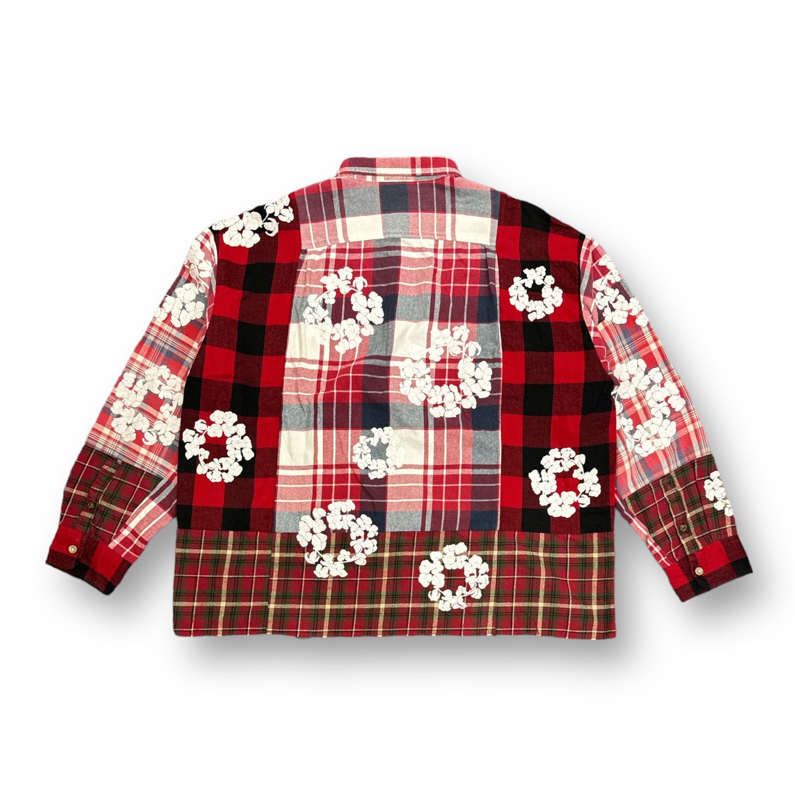 定価157300円 READYMADE × DENIM TEARS Cotton Wreath Check L/S 定価157300円 READYMADE × DENIM TEARS Cotton Wreath Check L/S