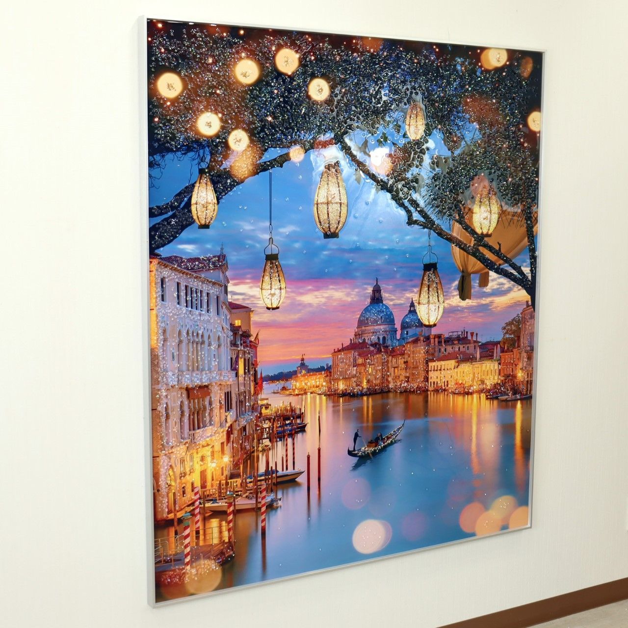 アートフレーム ピース 幸運の翼 風景 絵画 クリスタルピクチャー