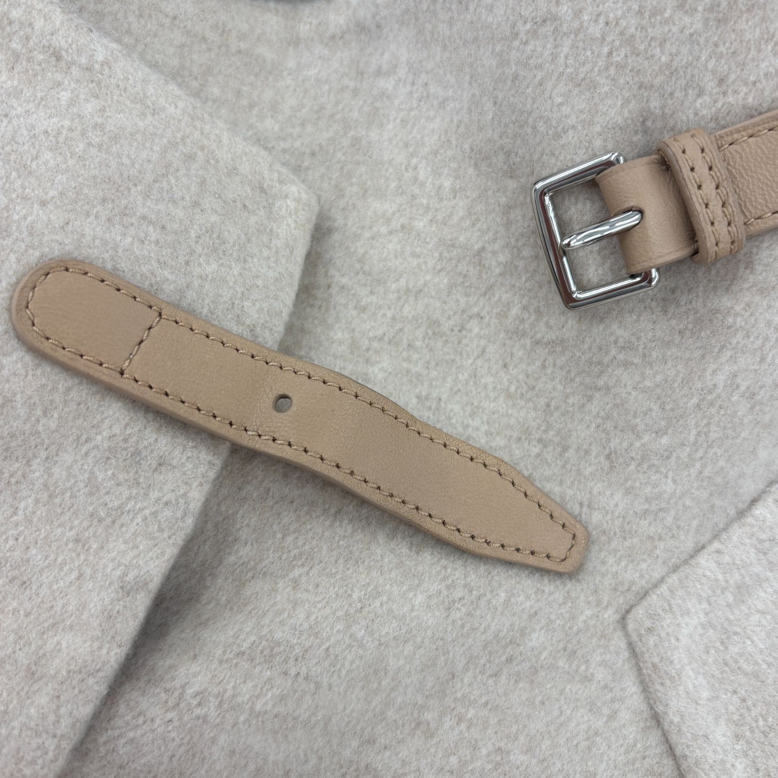 ベ*ー様 未使用 訳あり グレースクラス ツイードフードレザージャケット 36サ ベ*ー様 未使用 訳あり グレースクラス ツイードフードレザー