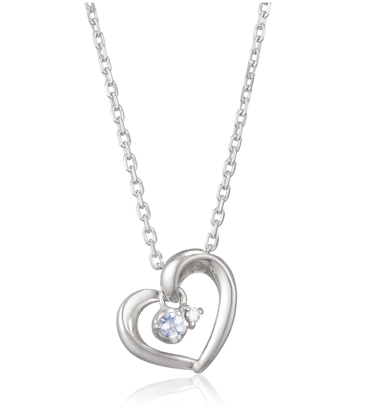 4℃ ヨンドシー 12月誕生石 4℃エターナルシルバーネックレス タンザナイト ダイヤモンド 111614121818