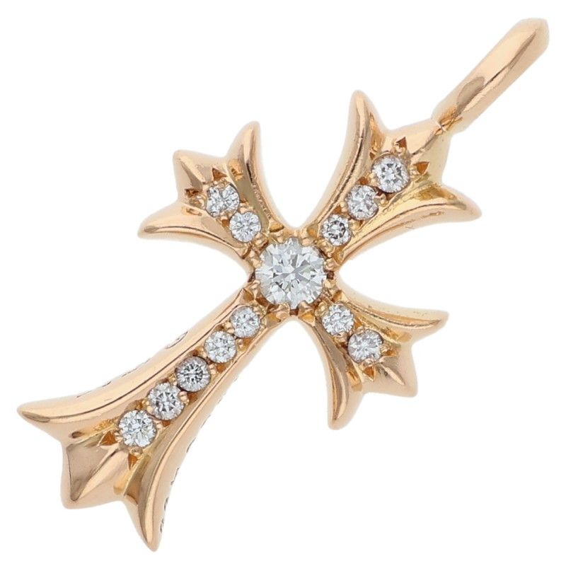 クロムハーツ 22K TNY CRSF P/DMND/タイニーファットクロス PAVEダイヤ