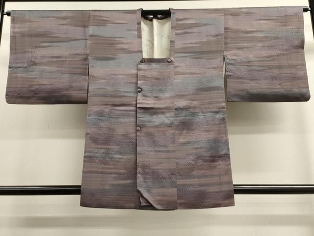 平和屋着物＃道中着 霞文 暈し染め ロング丈 正絹 逸品 CAAV5636id