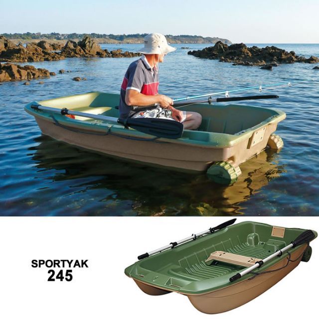 ボート 3人乗り 2馬力 SPORTYAK245 スポーツヤック BOAT レジャーボート バス釣り ドーリー 免許不要 BICSPORT 旧名 BIC245