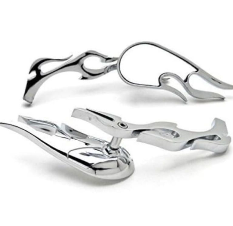 クロームフレイムカスタムリアビューミラーfor クルーザーチョッパーハーレー クロームフレイムカスタムリアビューミラーfor クルーザー