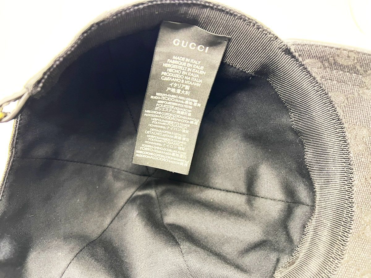 GUCCI キャップ GG柄 シェリーライン メンズ 08.338.986/0001-16