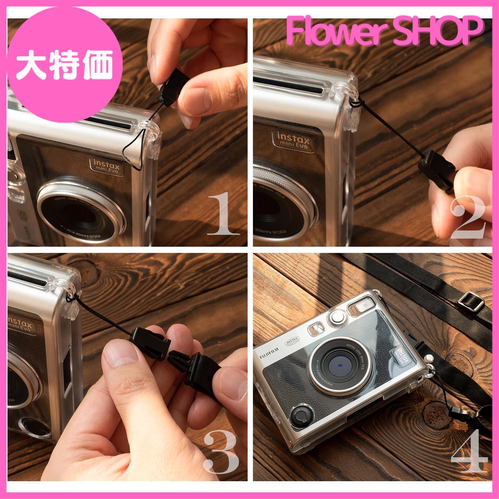 Tbest Fuji ポラロイドカメラバッグ 透明カメラケース PVC収納バッグ 調節可能なショルダーストラップ付き Instax 並行輸入品 : HIYQIN Polaroid Go用 ケース、Polaroid Go 専用収納