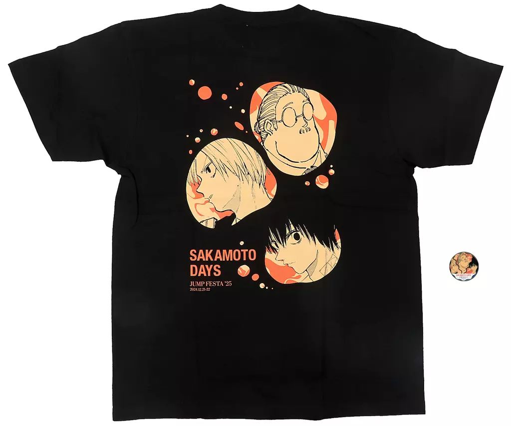 Tシャツ　集合 オリジナルTシャツ ブラック Mサイズ 「SAKAMOTO DAYS」 週刊少年ジャンプ 2023年5月1日号 WJ限定オリジナルTシャツ 春の特大プレゼント!! 第3弾 当選品 中古】Tシャツ 集合 オリジナルTシャツ ブラック Mサイズ