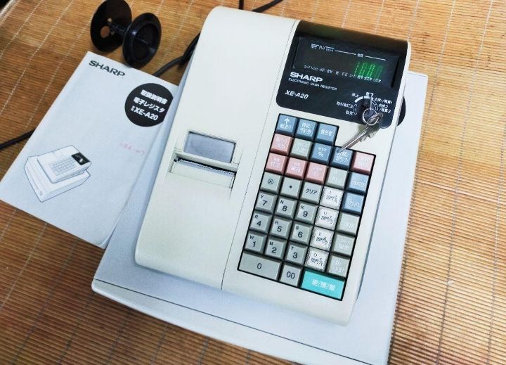 爆買い！ シャープレジスター n180068 PC連携設定無料ロゴ可能機種 XE-A20 店舗用品