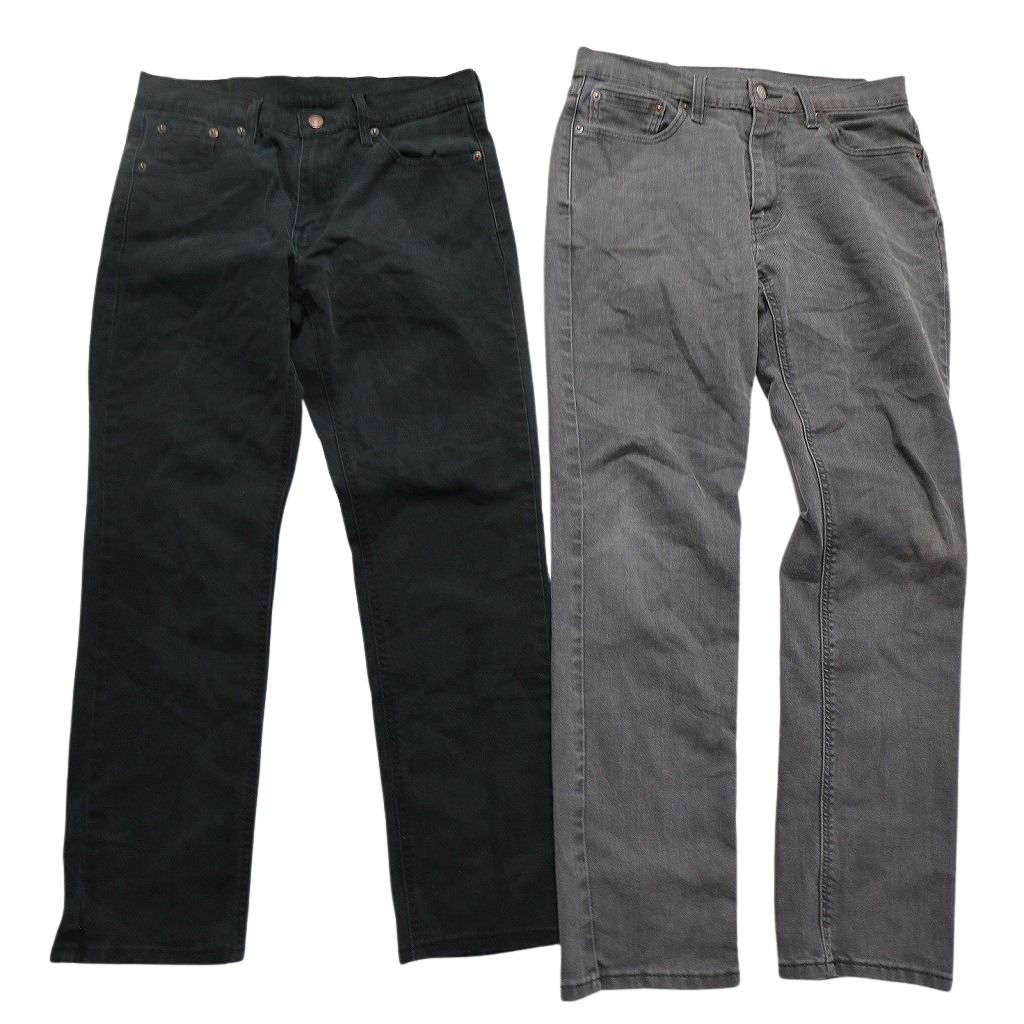 古着卸 リーバイス 品番MIX デニム ブラックデニム パンツ 8枚セット メンズ 30 32 33 504 512 514 古着 NC1348