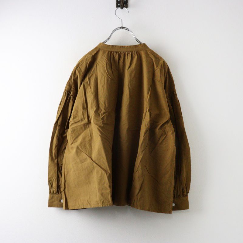 HUIS.遠州織物オーガニックコットンバルーンスリーブワイドブラウス