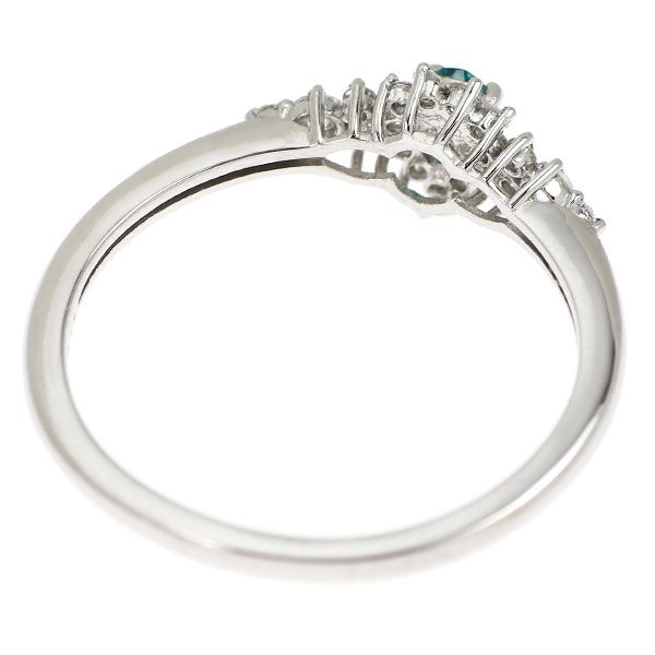 パライバトルマリン　ダイヤモンド　Pt950　　　 11号　（鑑別書あります） パライバトルマリンダイヤモンドPt950 11号（鑑別書あります）