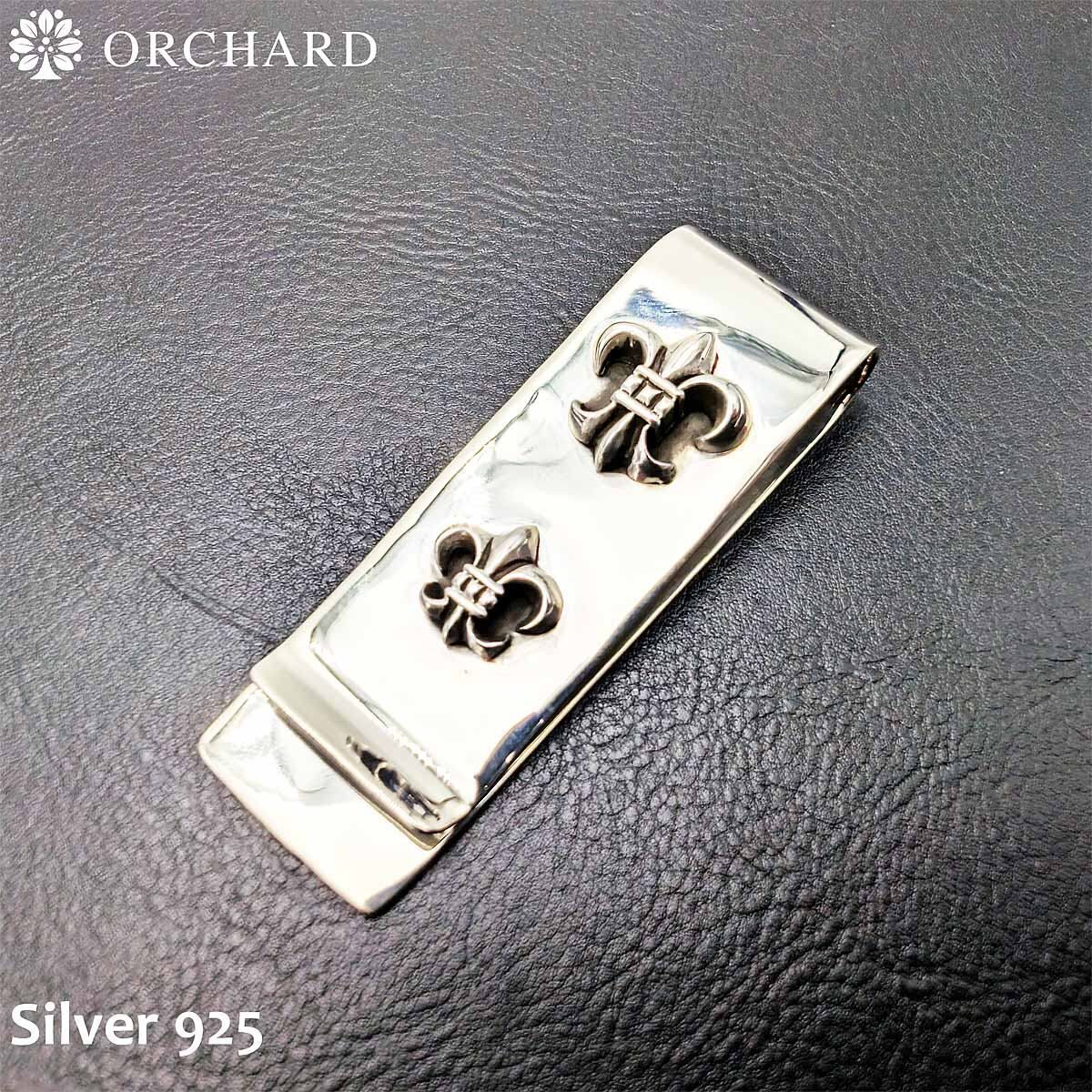 シルバー925 マネークリップ Silver925 メンズ レディース 百合 ユリ フルール ド リス 感