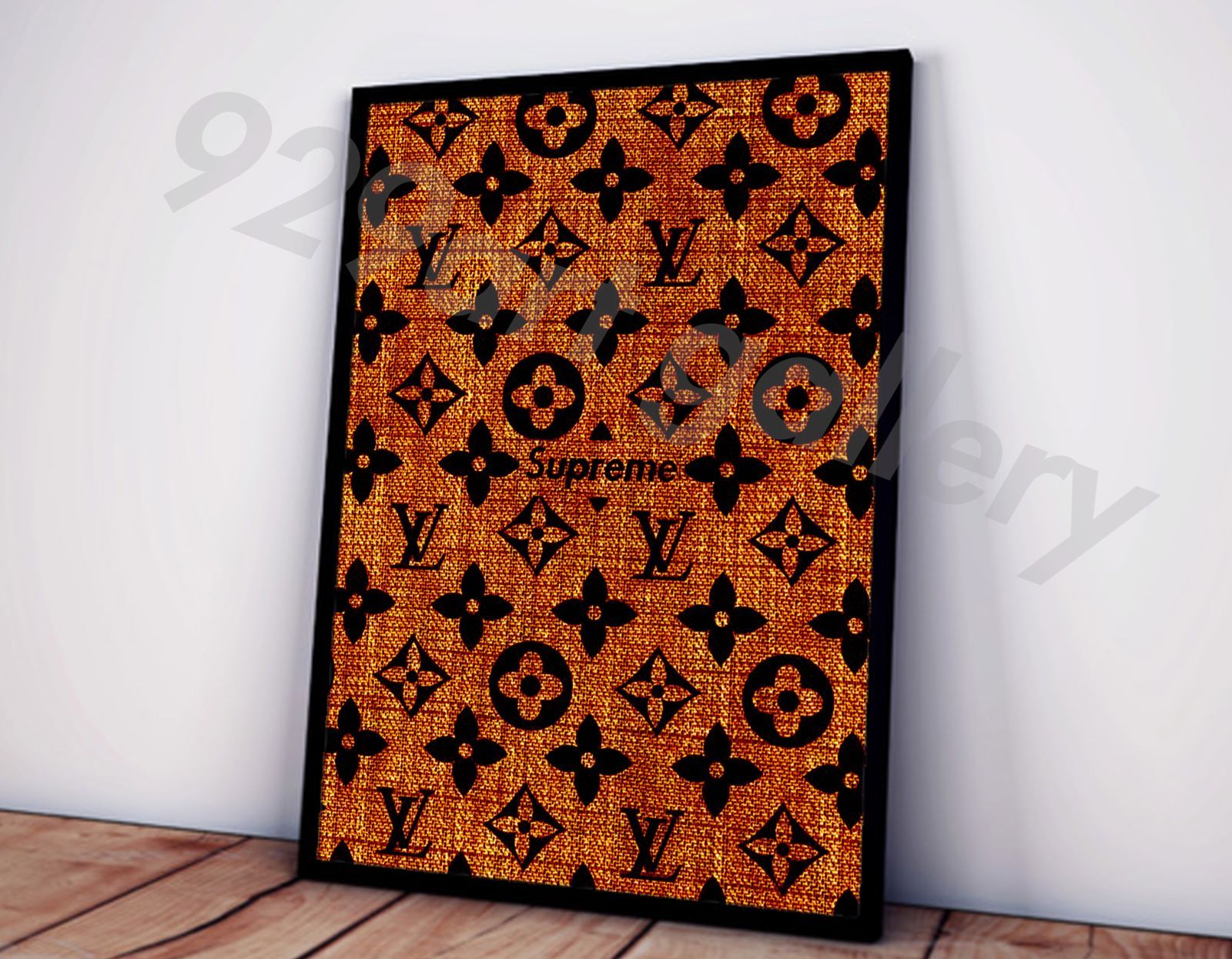 LOUIS VUITTON type☆オマージュアートインテリアポスター＃51 LOUISVUITTON type☆A4額装済オマージュアートインテリア