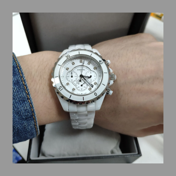 シャネル CHANEL J12 クロノグラフ 38mm H2009メンズ腕時計 RO-21