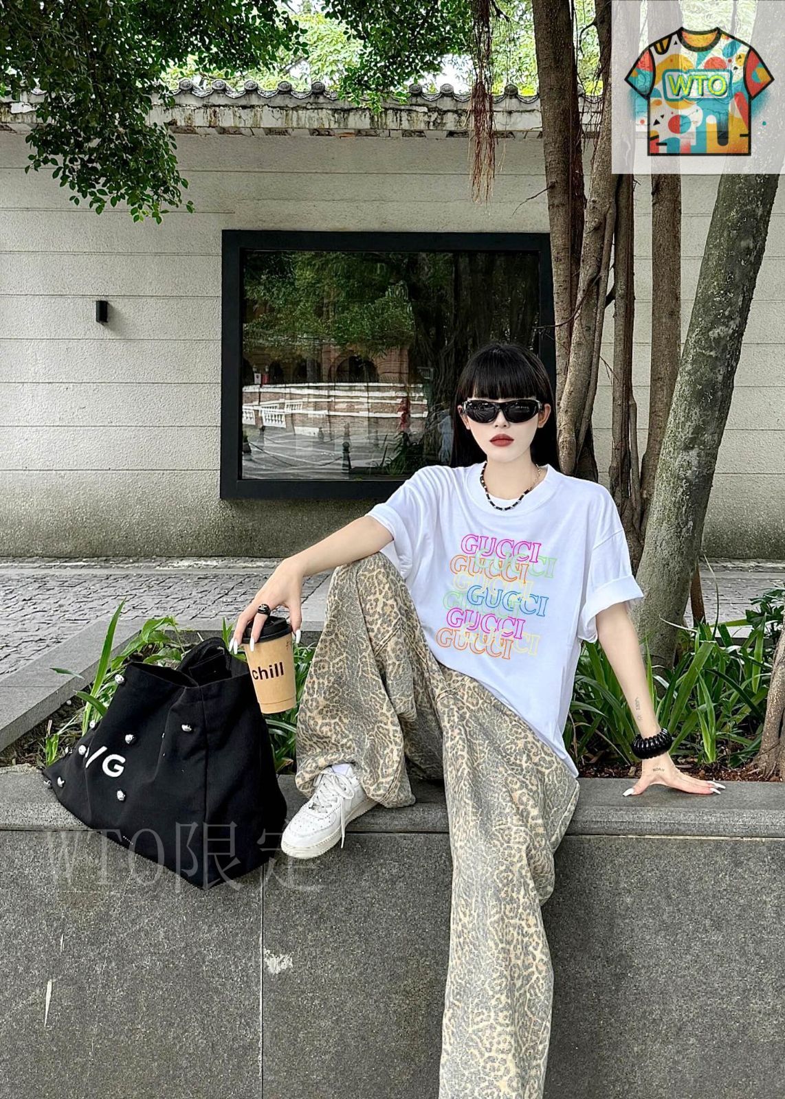今日特価】Gucci 春夏新作 ロゴプリント半袖-1 - メルカリ