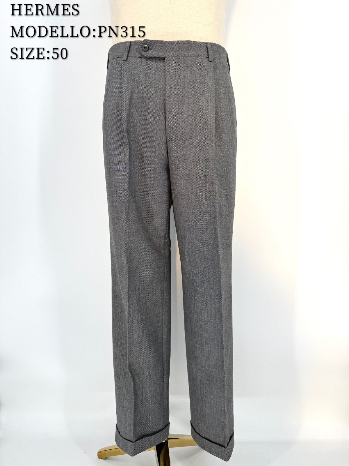 ☆美品☆イタリア製☆ HERMES エルメス PN315モデル ウール100