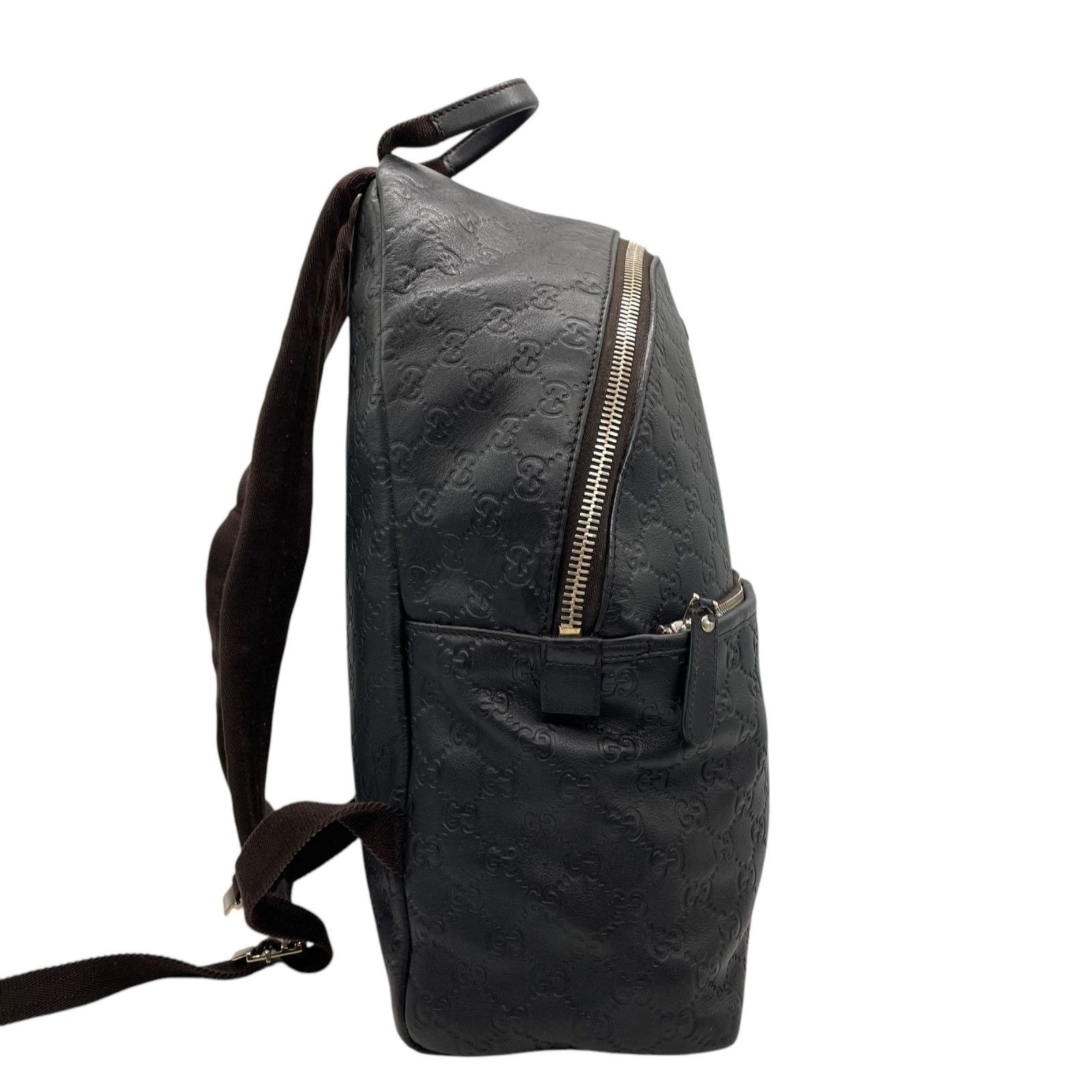 美品】 GUCCI グッチ グッチシマ シマレザー リュック バックパック 本