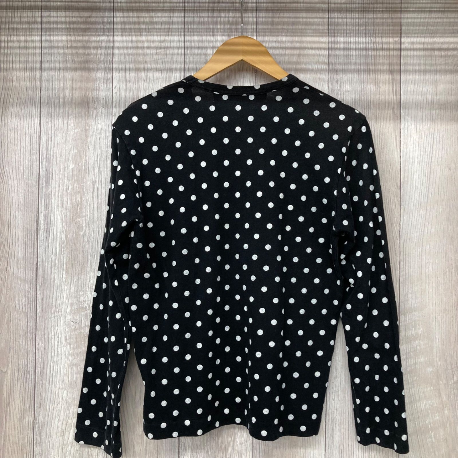 希少✨プレイコムデギャルソン ロングカットソー ドット 水玉 ネイビー