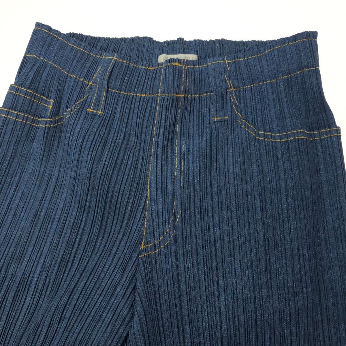 PLEATS PLEASE プリーツプリーズ プリーツパンツ サイズ:1 デニム