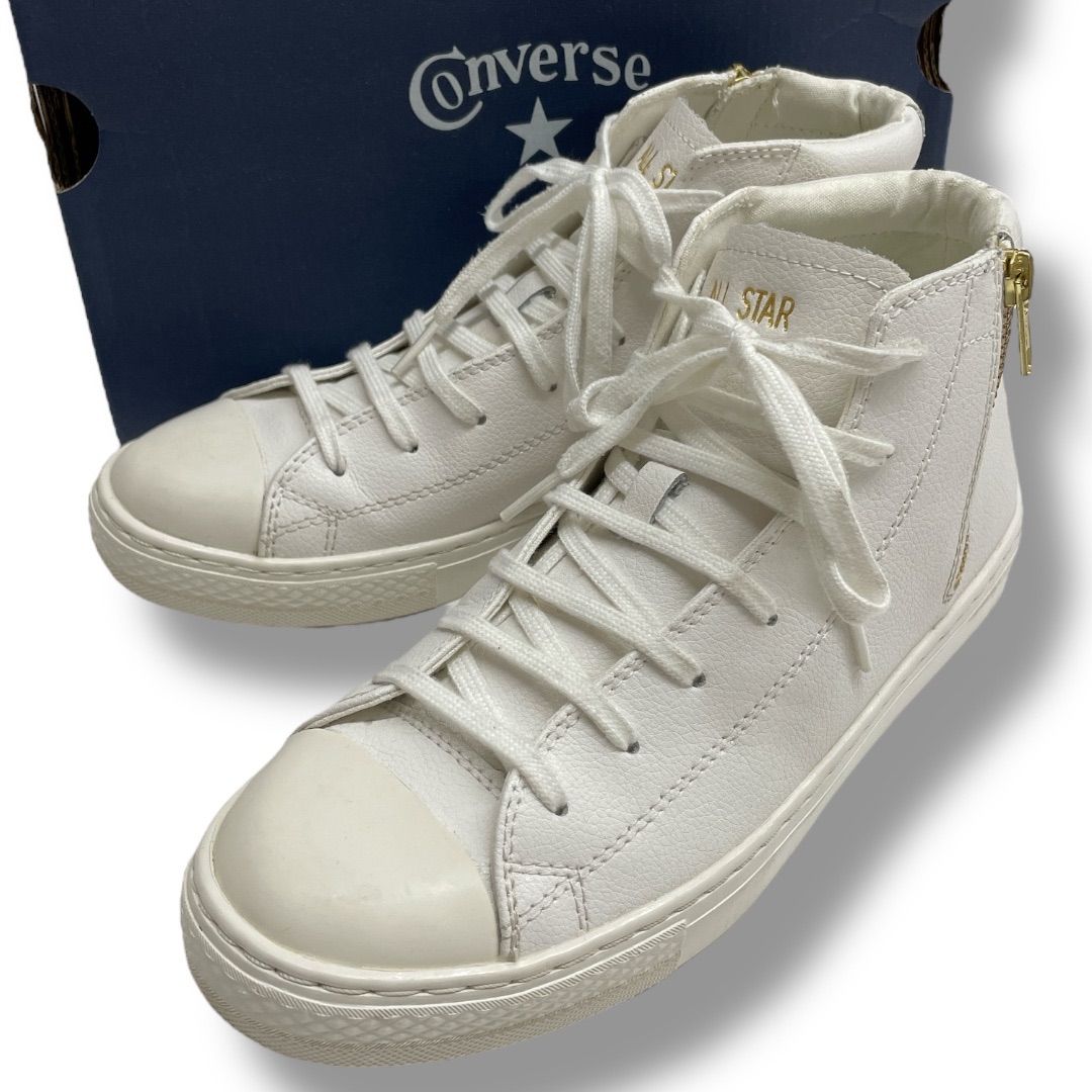 美品　CONVERSE ALL STAR スニーカー 美品 箱付 CONVERSE コンバース ALL STAR COUPE LEATHER Z MID