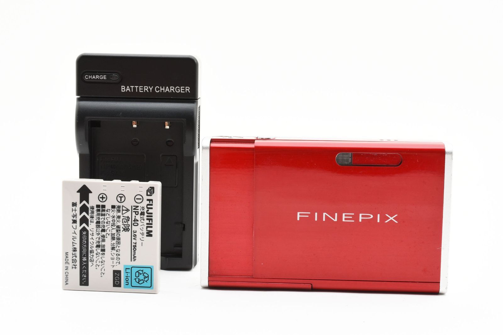 富士フィルム Fujifilm Finepix Z2（レッド）バッテリー・充電器付き E1561 富士フィルム Fujifilm Finepix Z2（レッド）バッテリー・充電器付き