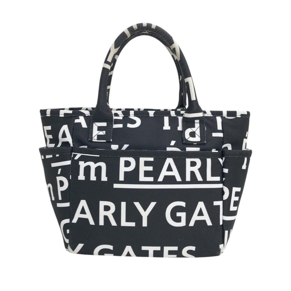 PEARLY GATES パーリーゲイツ カートバッグ ロゴ総柄 ネイビー系