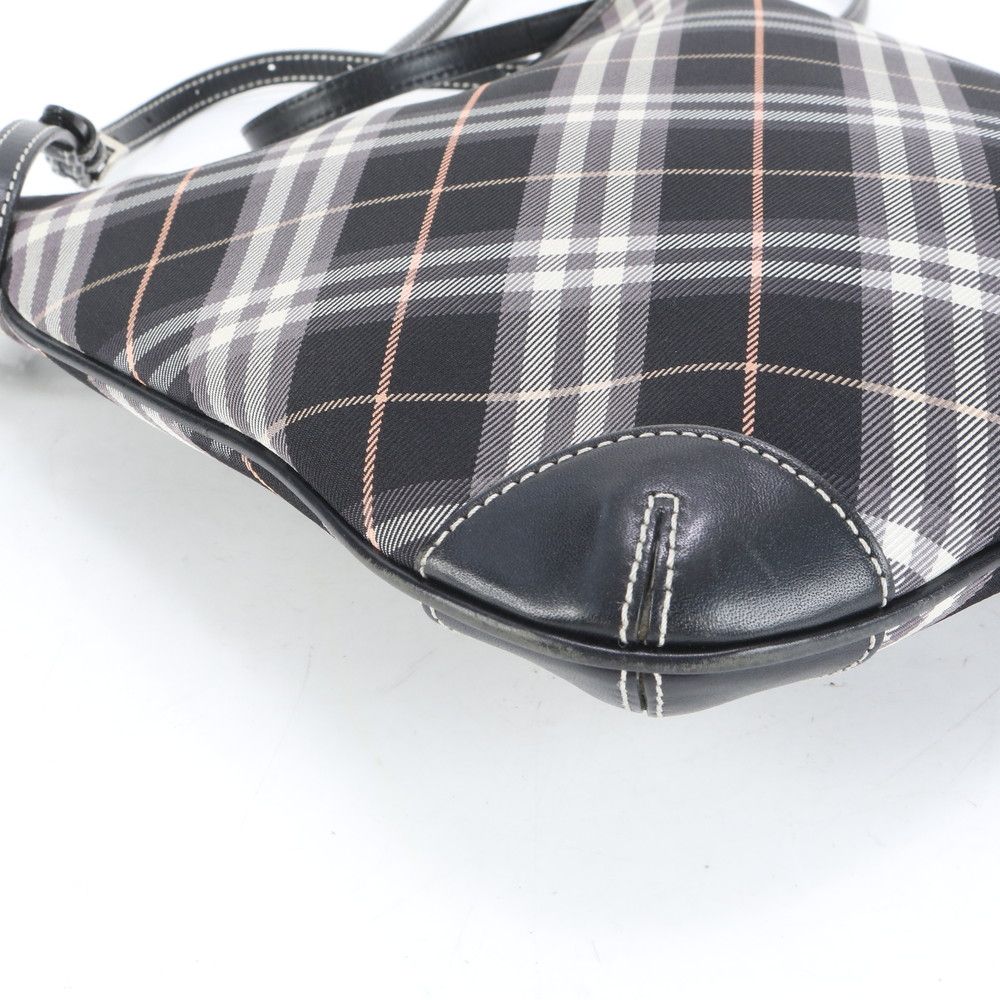 【美品】バーバリー ショルダーバッグ チェック ホースロゴ レザー 黒 楽天市場】バーバリー BURBERRY ショルダーバッグ レザー