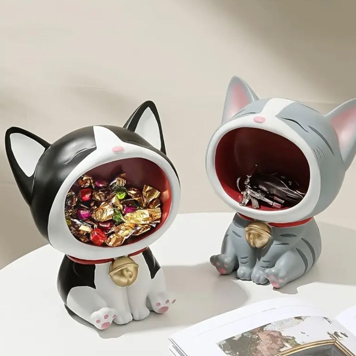 売切れリメイク 木製引き出しボックス グリーンと白い花 黄色いたまご