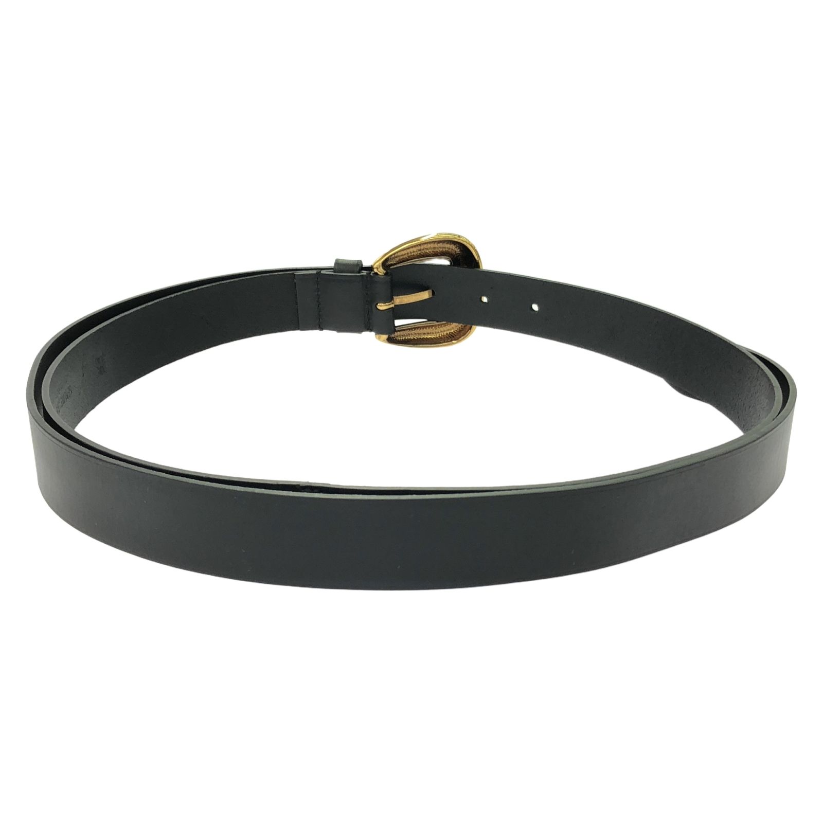 エトロ ETRO ベルト ベルト ブラック レザー ベルト メンズ Used