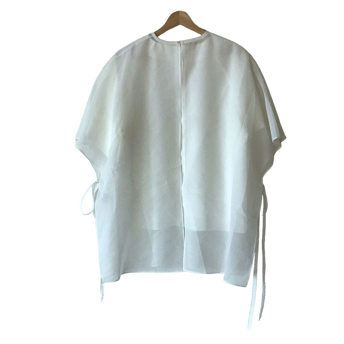 ADORE アドーア チュニック サイズ38 M レディース - 白 クルーネック 半袖 リボン レース