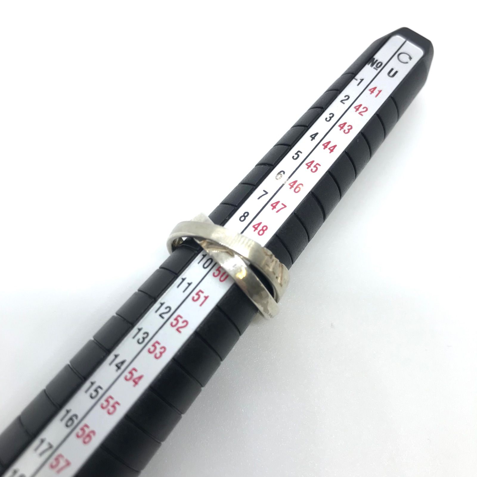 CALVIN KLEIN カルバンクライン 2連リング 指輪 9号 シルバー925 