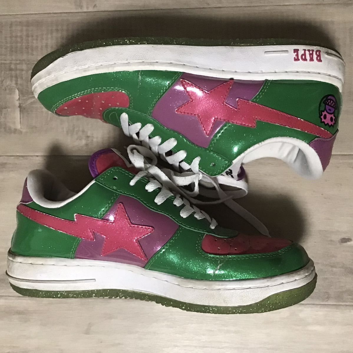 BAPESTA MILO MONSTER GLITTER US9 27CMnobox