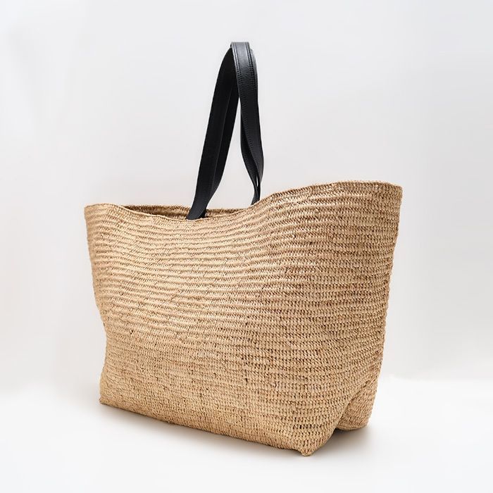 AMI PARIS トートバッグ ラフィア かごバッグ ULL033.AW0077 AMI PARIS トートバッグ ラフィア かごバッグ ULL033.AW0077