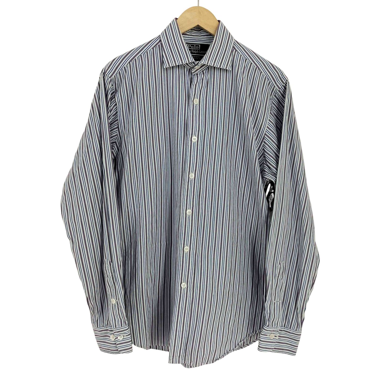ポロバイラルフローレン Polo by RALPH LAUREN REGENT CLASSIC FIT ストライプシャツ メンズ import：M 