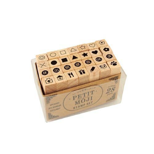 まとめ こどものかお スタンプ プチ文字スタンプセット 1228-015 ×10セット