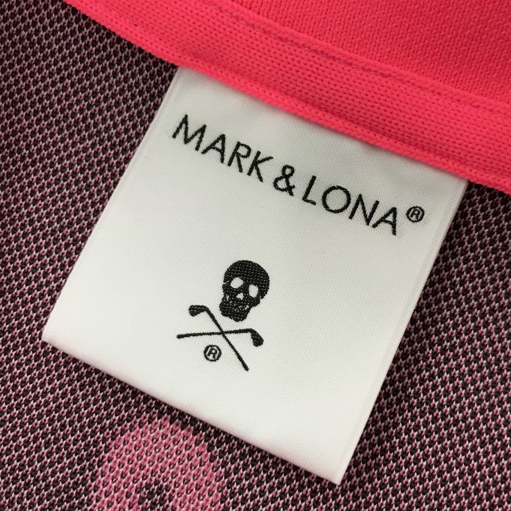 MARK & LONA レディースブラックポロシャツ サイズ38 ゴルフウェア サイズ：38 MARK&LONA マークアンドロナ 半袖 ポロシャツ