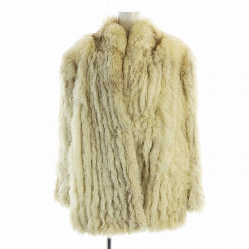 贅沢 LUPIAN ルピアン FUR 長袖 総裏地 フォックスファー 毛皮コート ジャケット・アウター