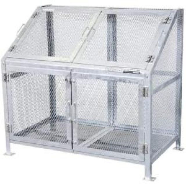 グリーンライフ メッシュごみ収集庫 組立式 KDB-1200N W1250×D760×H1120ｍｍ 大型 ゴミ収集 ゴミステーション 屋外