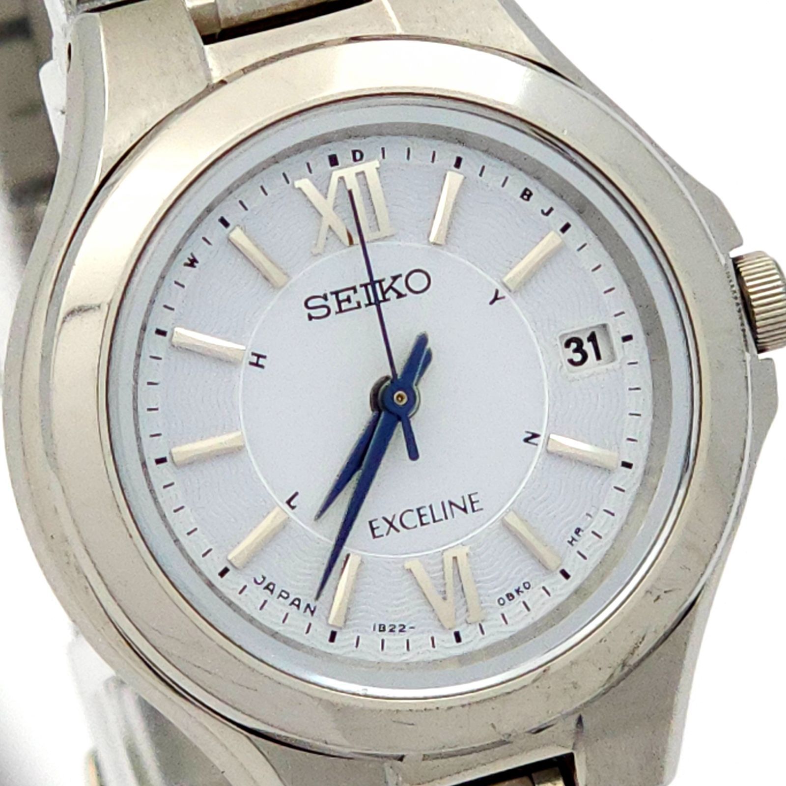 【電波ソーラー、希少、美品】セイコー　エクセリーヌ　チタン　1B22-0BJ0 楽天市場】SEIKO【セイコー】1B22-0AM0 エクセリーヌ レディース