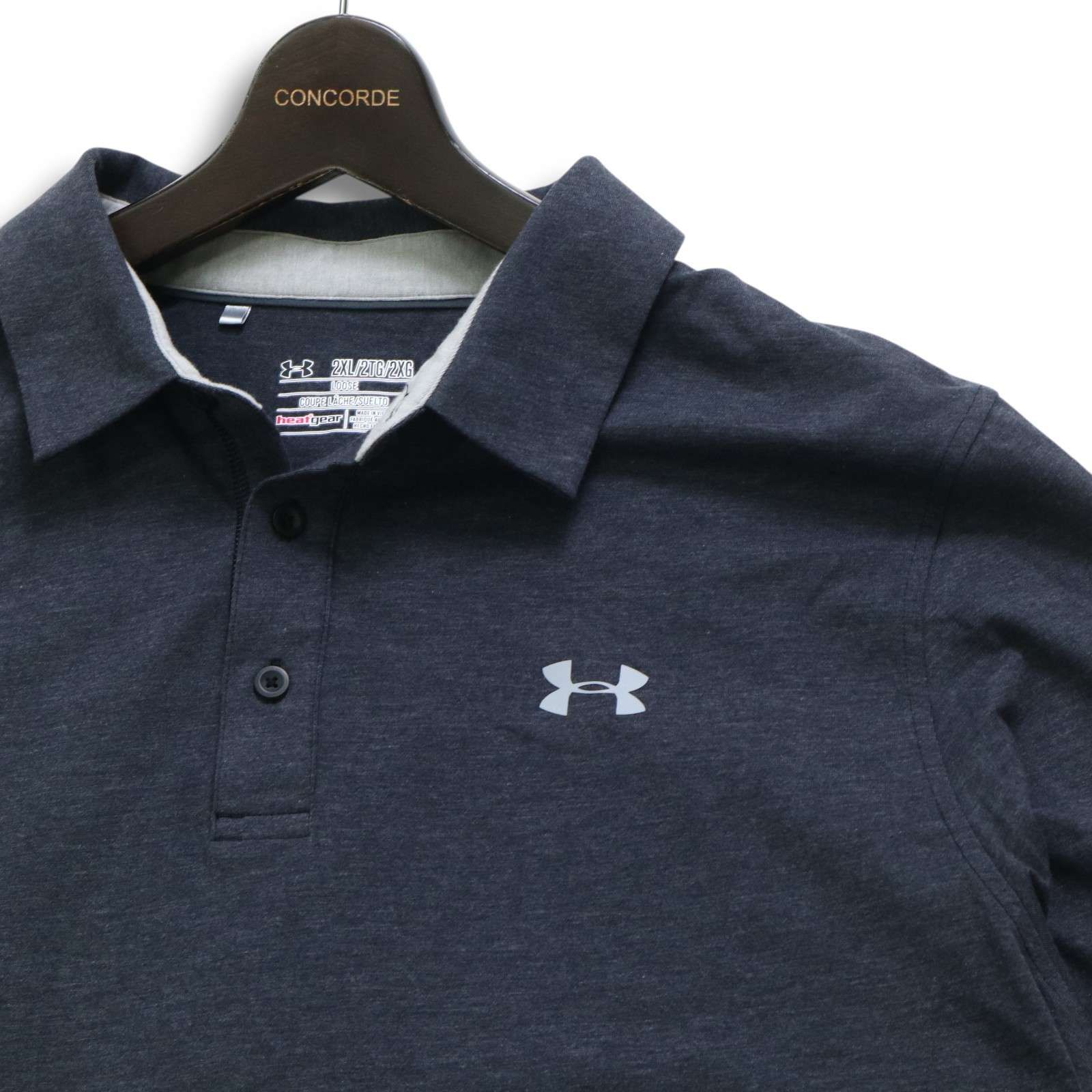 Under Armour HeatGear XL ポロシャツ 新品 Under Armour HEATGEAR ポロシャツ XL ユーズド品ブルー - メルカリ
