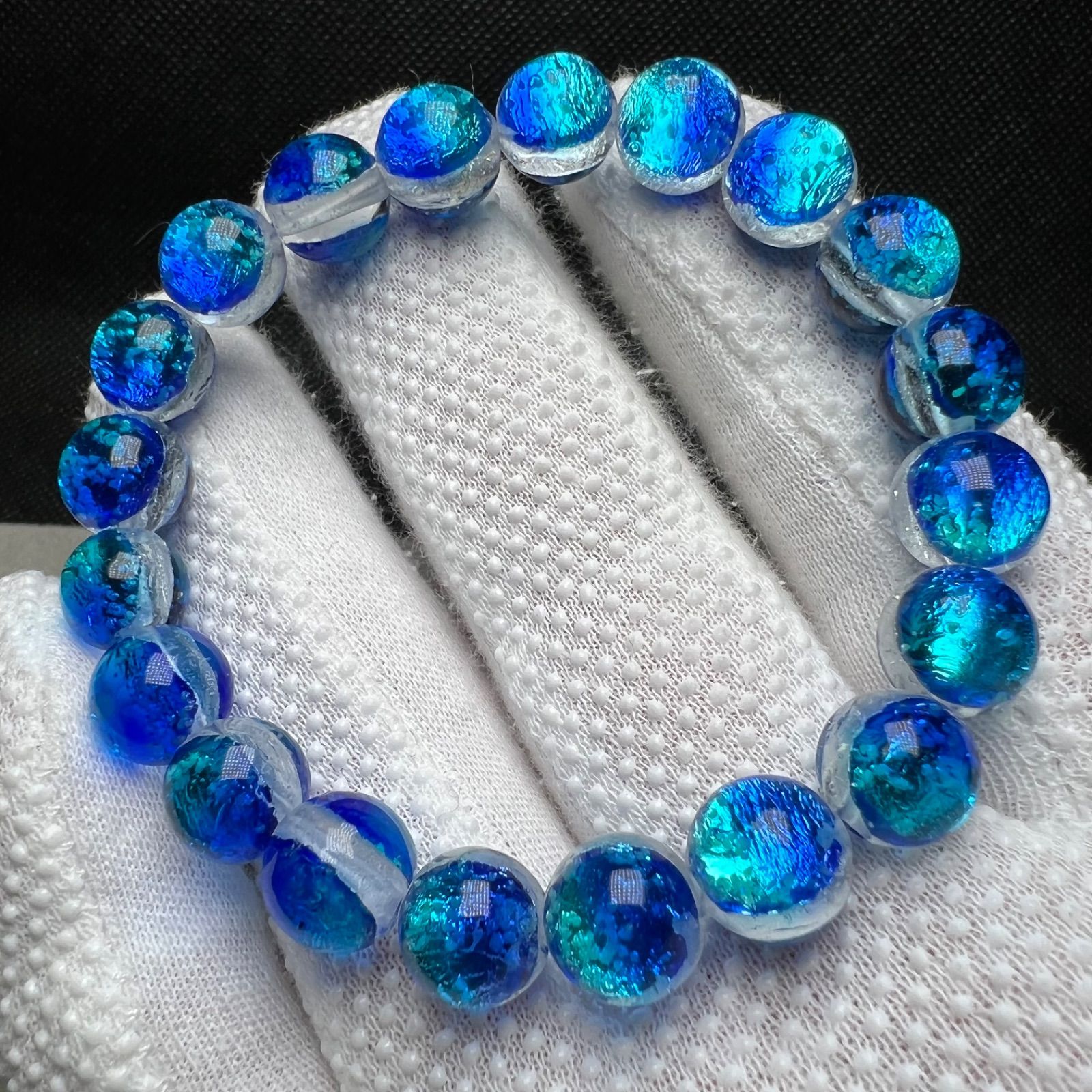 ホタルガラス 川平ブルー ブレスレット ホタルガラス 川平ブルー