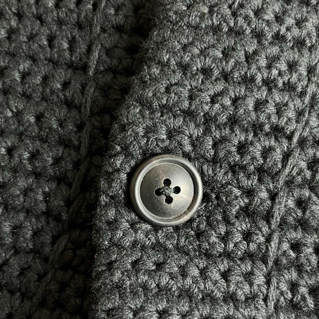 RRL ショールカラーカーディガン ネイティブ柄 ブラック ダブルアール