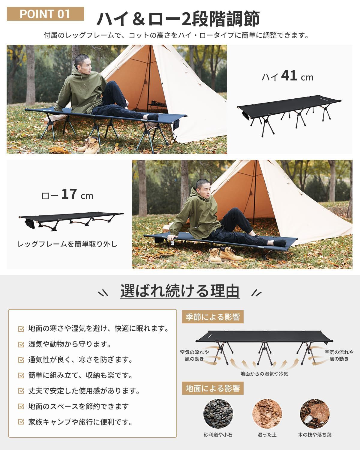 【開封・未使用】KingCamp キャンプコット アウトドアベッド 折りたたみ 楽天市場】【SS☆22%OFF価格に500円OFFクーポン+P5倍】KingCamp