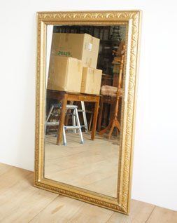 アンティーク ゴールドフレームミラー 英国アンティークゴールド