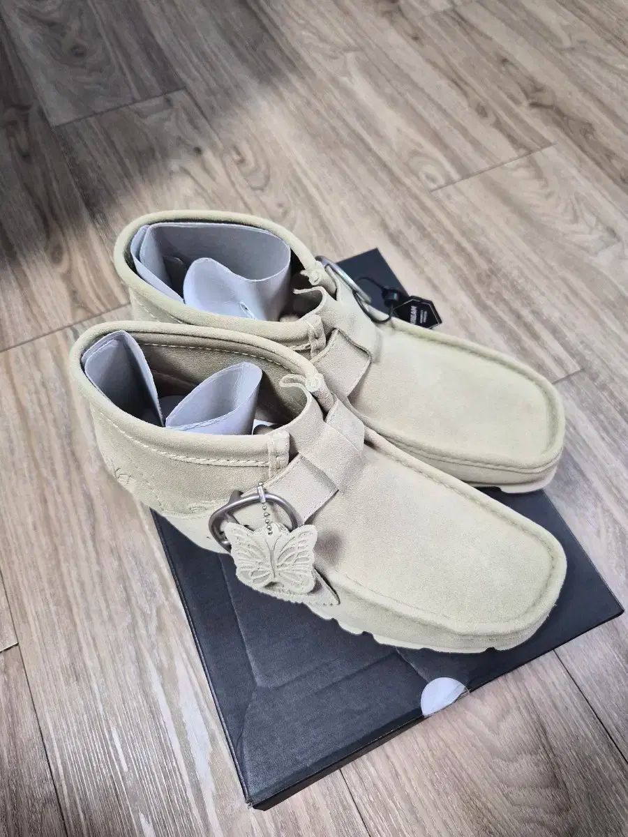 UK 9 Clarks クラークス x NEEDLES ニードルズ ワラビー