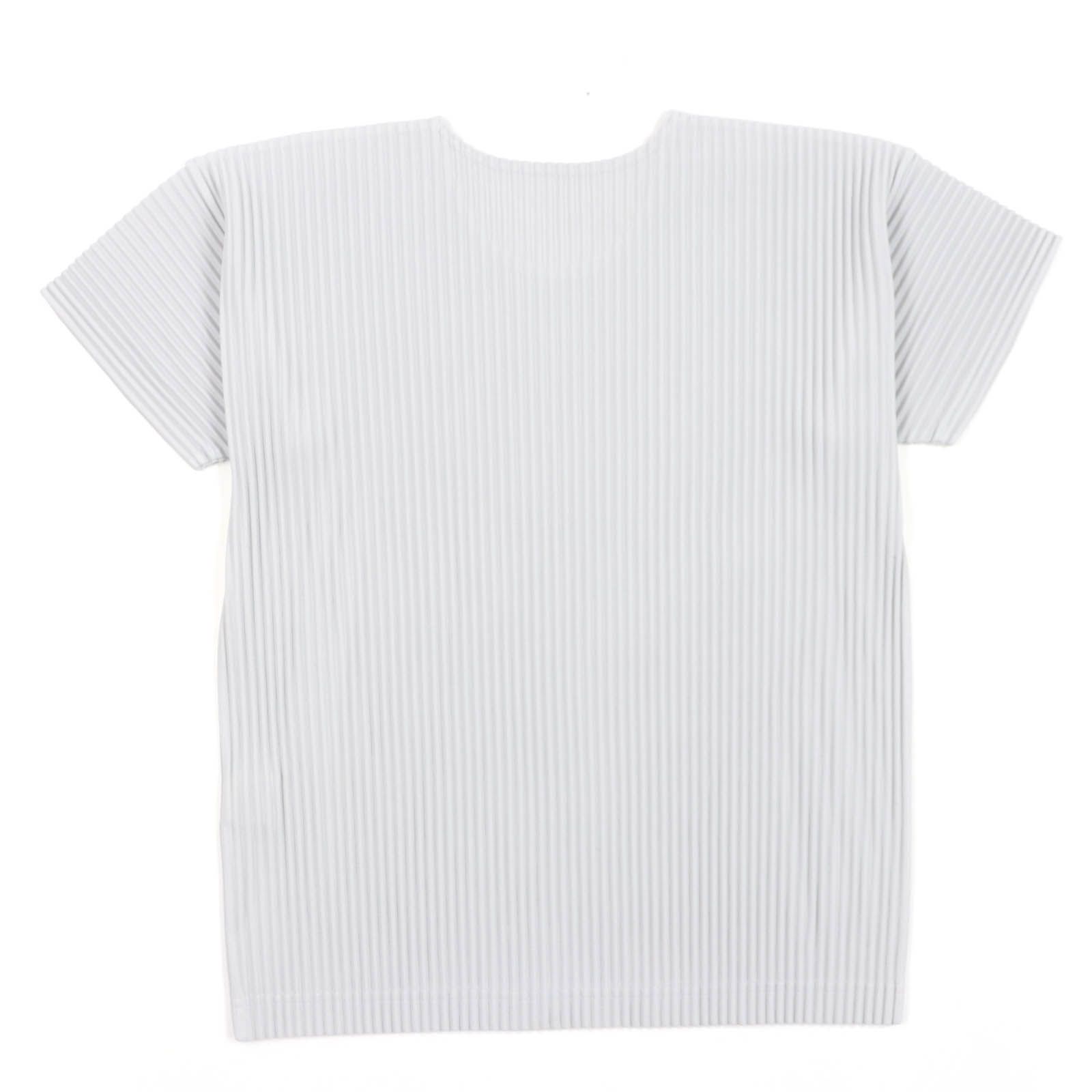 HOMME PLISSE ISSEY MIYAKE オム プリッセ イッセイミヤケ 半袖 カットソー ライトグレー 2 メンズ