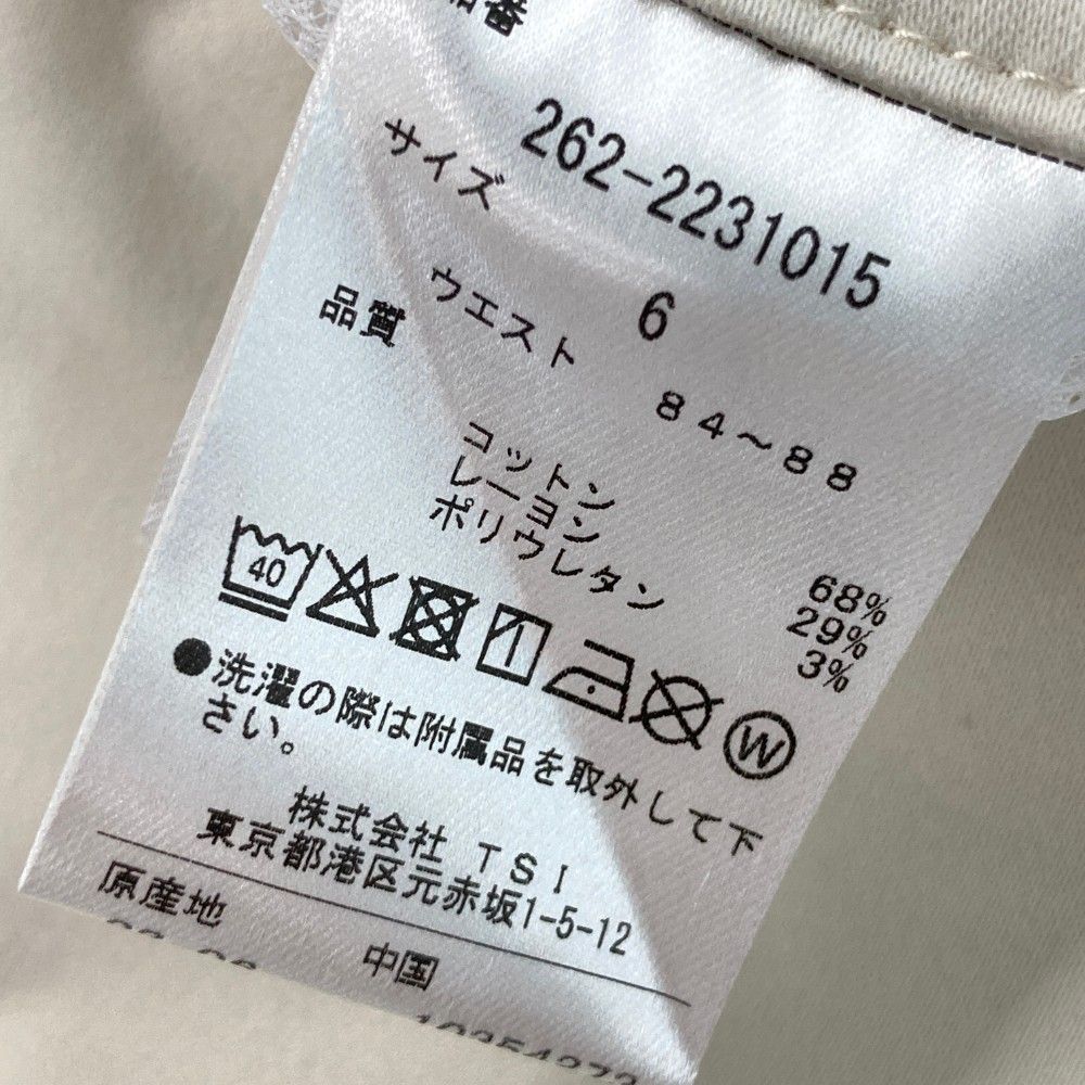 サイズ：6 JACK BUNNY ジャックバニー ストレッチパンツ